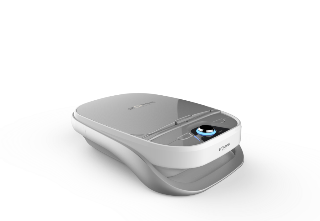 Compact aesthetic treatment device unit
