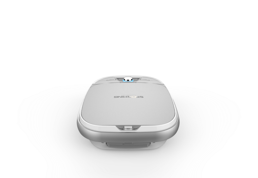 Compact square aesthetic treatment device