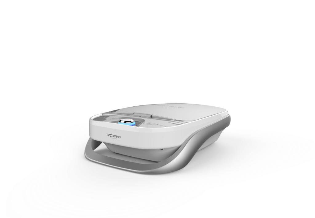 Aesthetic treatment device with docked handpiece