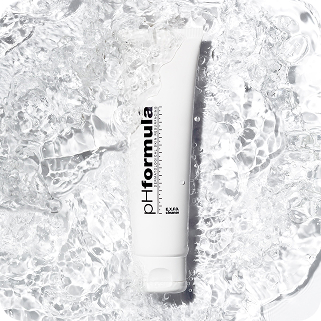 pHformula skincare tube on ice