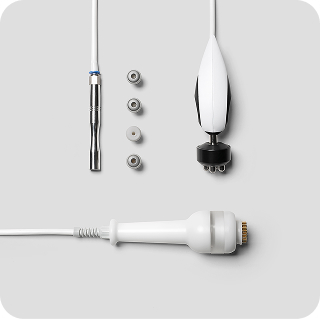 Assorted aesthetic device handpieces and interchangeable tips