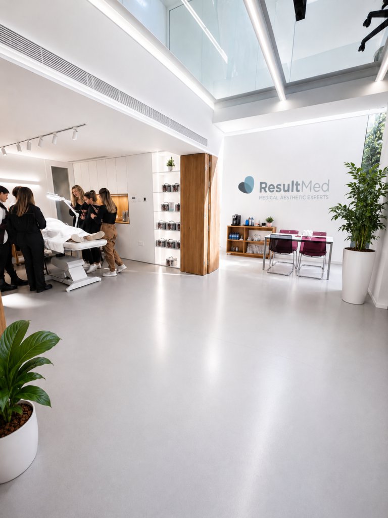 ResultMed clinic interior with reception and treatment area